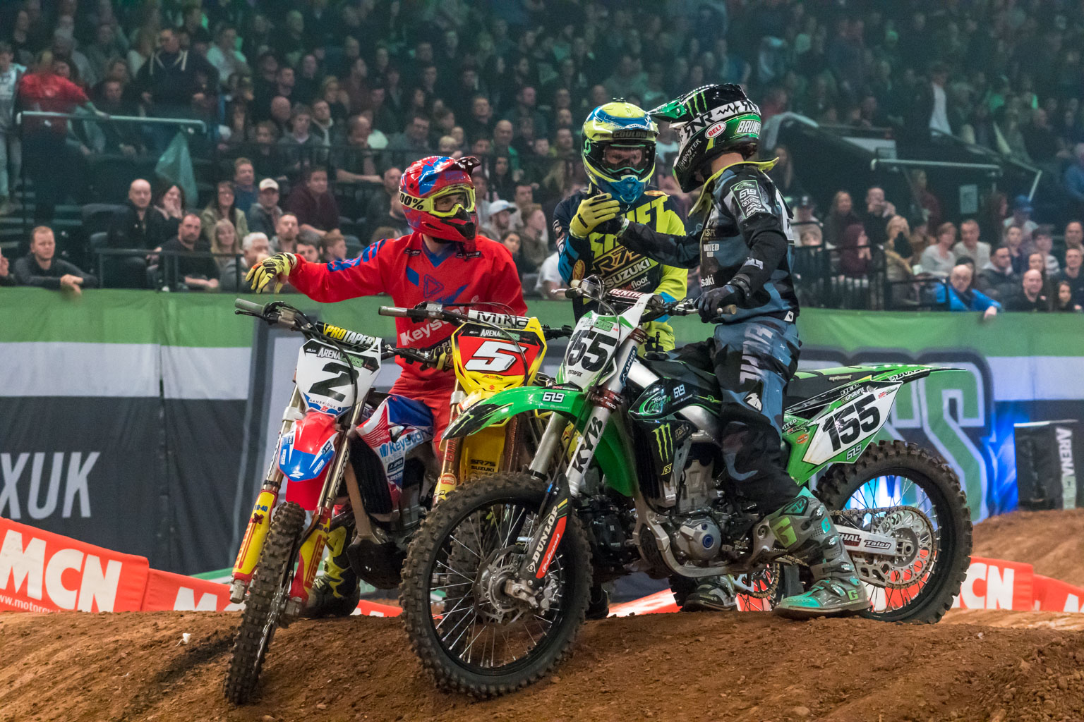 The action and emotion form riders and fans is electric in Arenacross